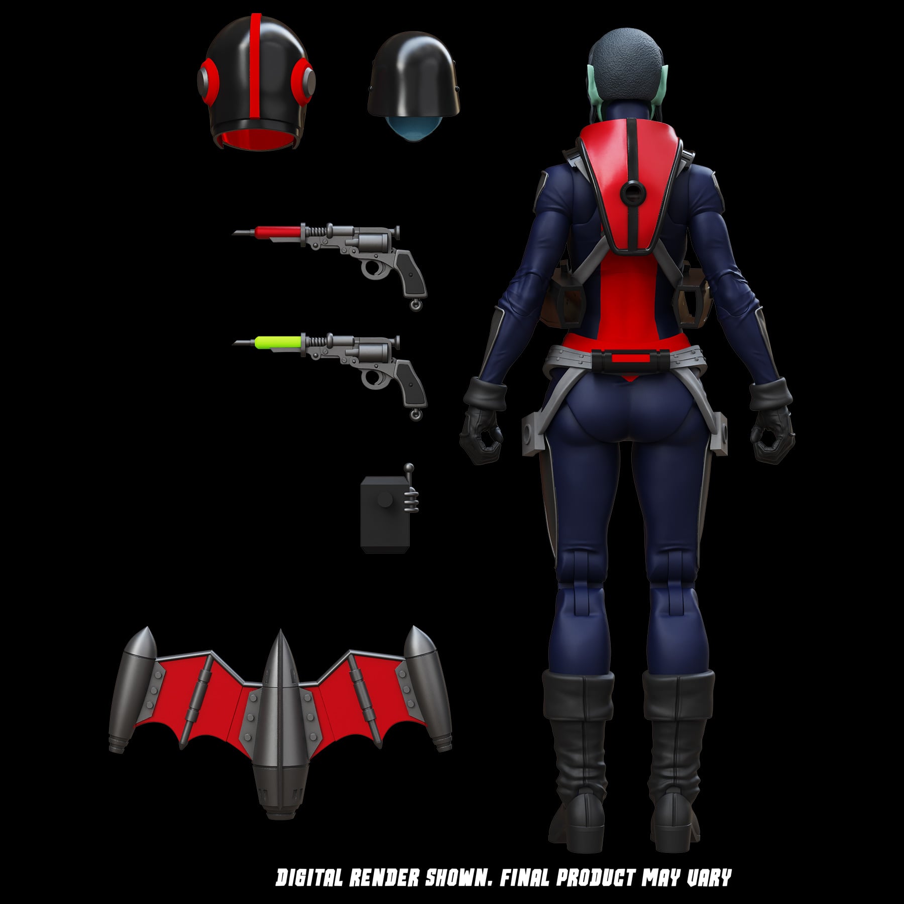 Epic H.A.C.K.S. Mercy Zaleska: Vampiron Secret Service 1/12 Scale Action Figure Gallery Image 8