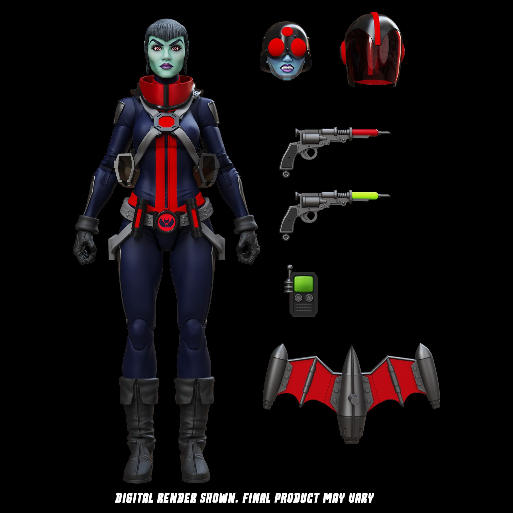 Epic H.A.C.K.S. Mercy Zaleska: Vampiron Secret Service 1/12 Scale Action Figure Gallery Image 6