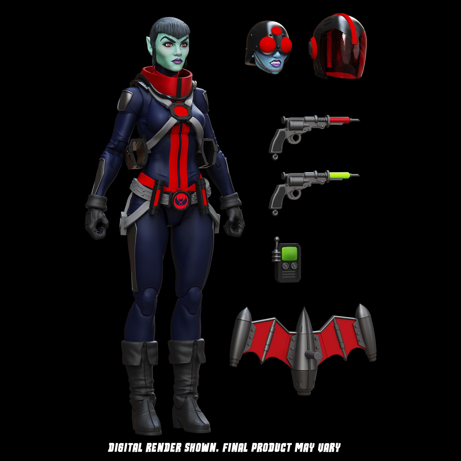 Epic H.A.C.K.S. Mercy Zaleska: Vampiron Secret Service 1/12 Scale Action Figure Gallery Image 7