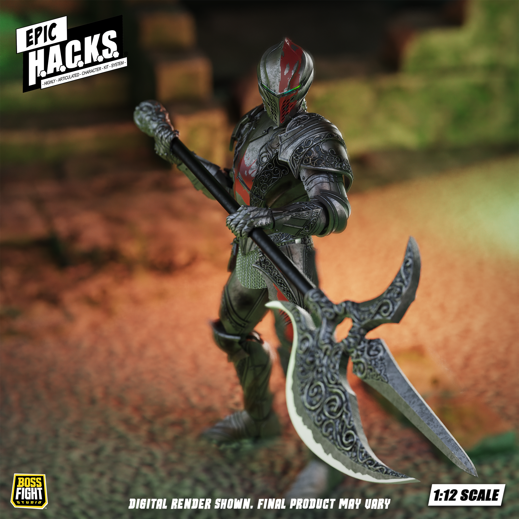 Epic H.A.C.K.S. Dire Knight: Enchanted Armor 1/12 Scale Action Figure Gallery Image 4