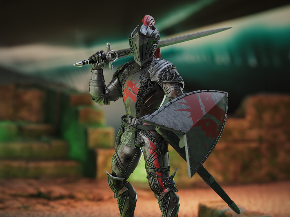 Epic H.A.C.K.S. Dire Knight: Enchanted Armor 1/12 Scale Action Figure Gallery Image 1