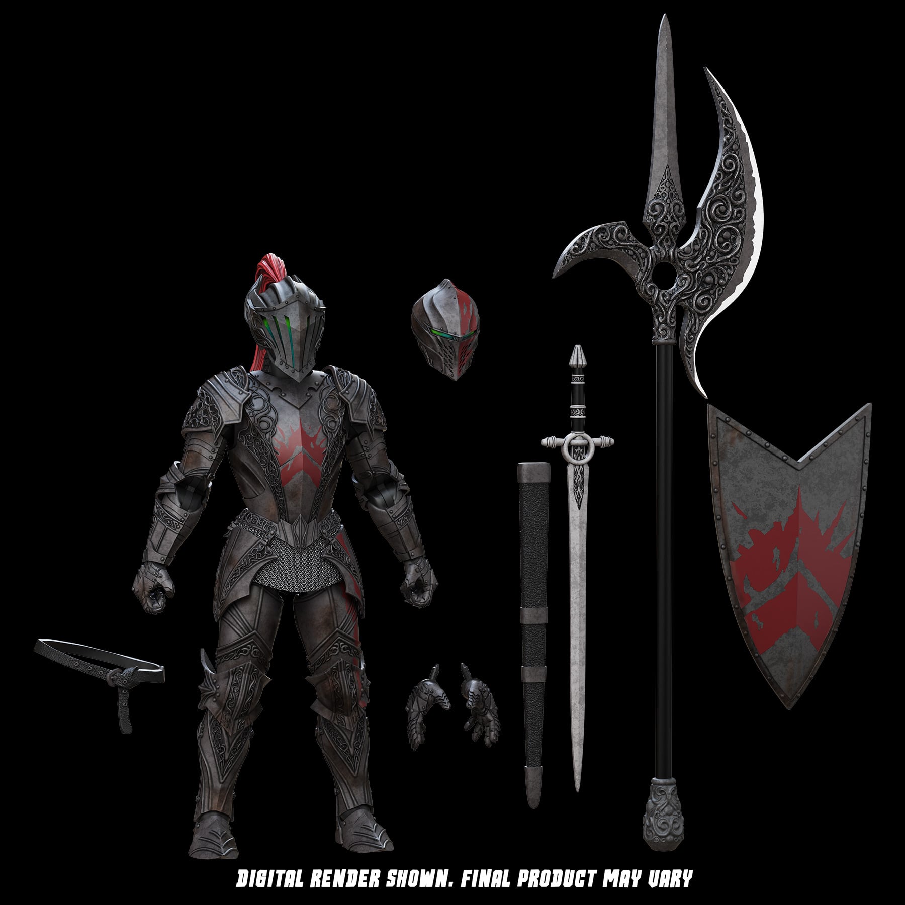 Epic H.A.C.K.S. Dire Knight: Enchanted Armor 1/12 Scale Action Figure Gallery Image 7