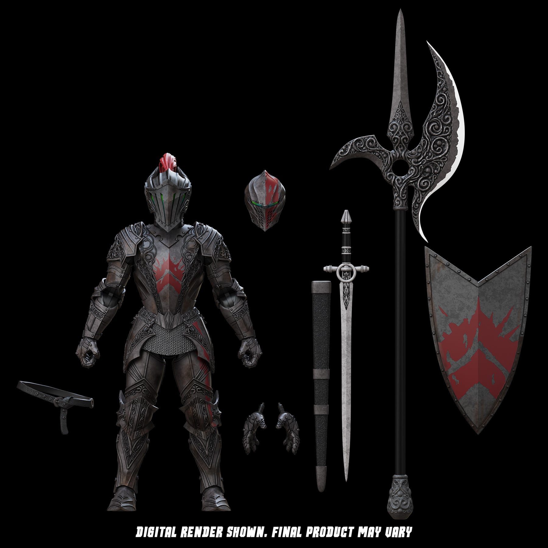 Epic H.A.C.K.S. Dire Knight: Enchanted Armor 1/12 Scale Action Figure Gallery Image 6