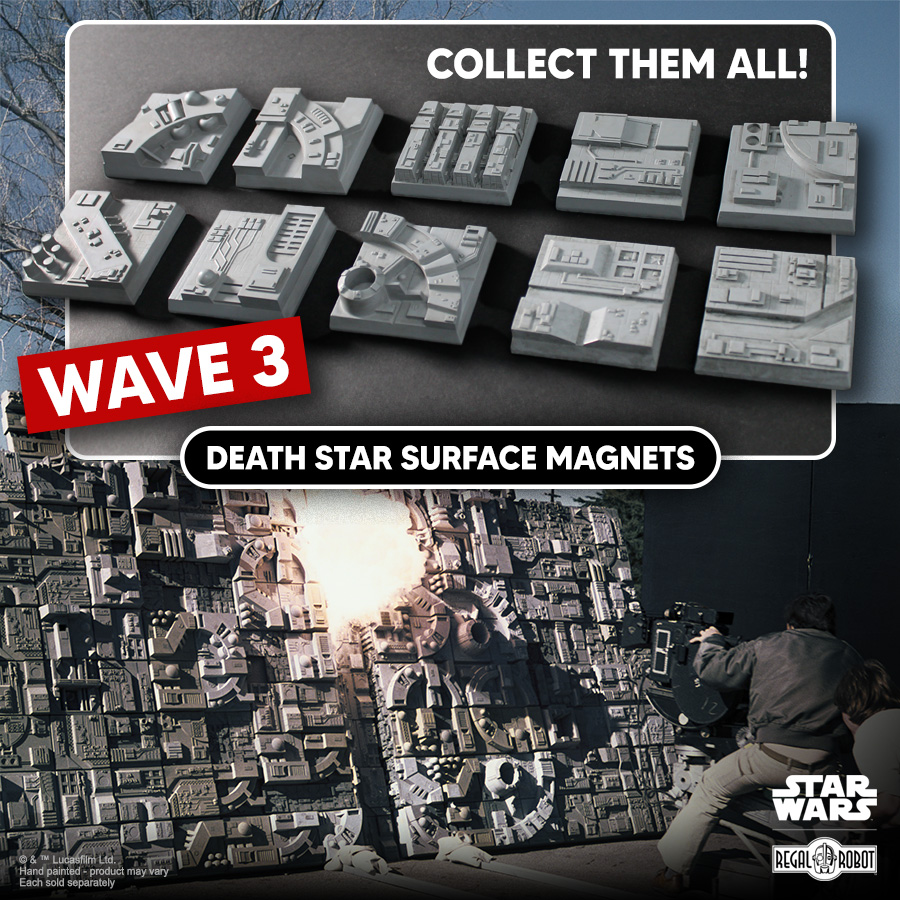 Star Wars: A New Hope Parts of the Galaxy Death Star Surface Tile 09 Magnet Gallery Image 5