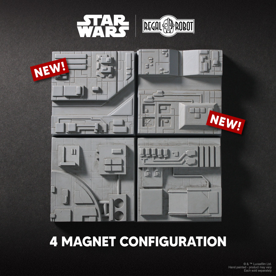 Star Wars: A New Hope Parts of the Galaxy Death Star Surface Tile 09 Magnet Gallery Image 8