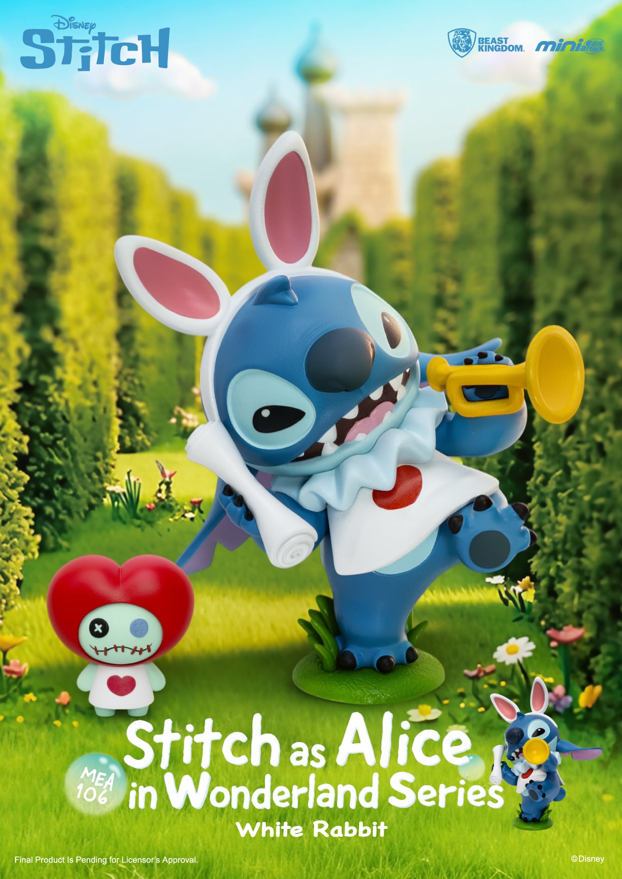 Lilo & Stitch Mini Egg Attack MEA-106 Stitch as Alice in Wonderland Series Box of 6 Random Figures Gallery Image 4