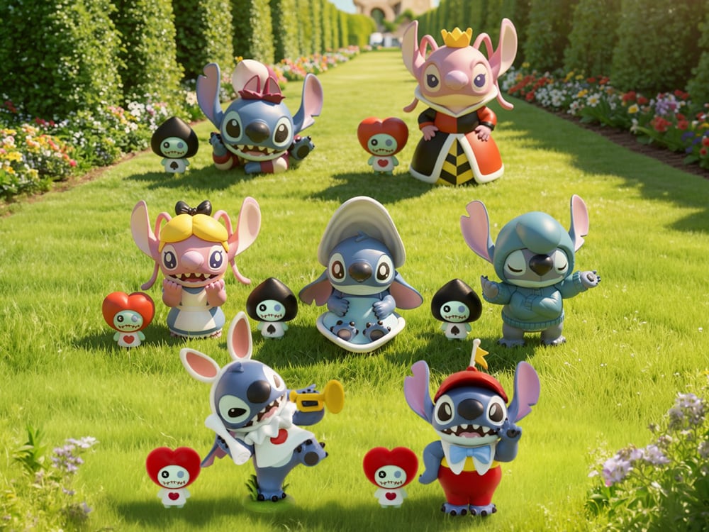 Lilo & Stitch Mini Egg Attack MEA-106 Stitch as Alice in Wonderland Series Box of 6 Random Figures Gallery Image 1