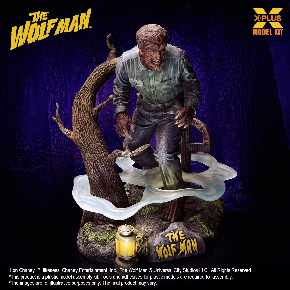 狼男　The Wolf Man フィギュア Lon Chaney, Jr. The Wolf Man Lon Chaney Jr. as The Wolf Man 1/8 Scale Model Kit