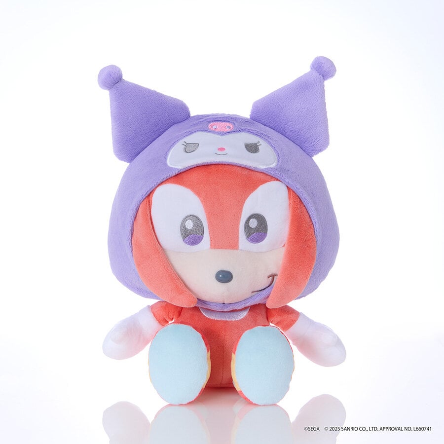 【美品】ミライグリッシュ ボックスセット パペットぬいぐるみ フォニックス Sonic & Friends x Sanrio Knuckles x Kuromi Medium Plush