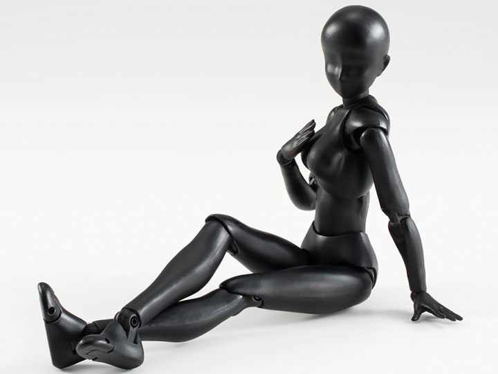 S.H.Figuarts Female Body Set (Solid Black) Gallery Image 1
