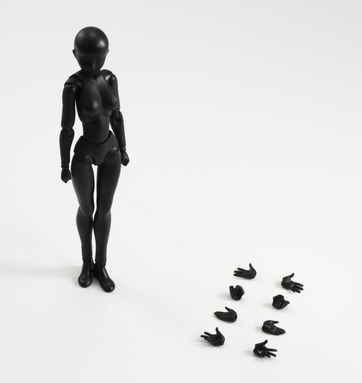 S.H.Figuarts Female Body Set (Solid Black) Gallery Image 3
