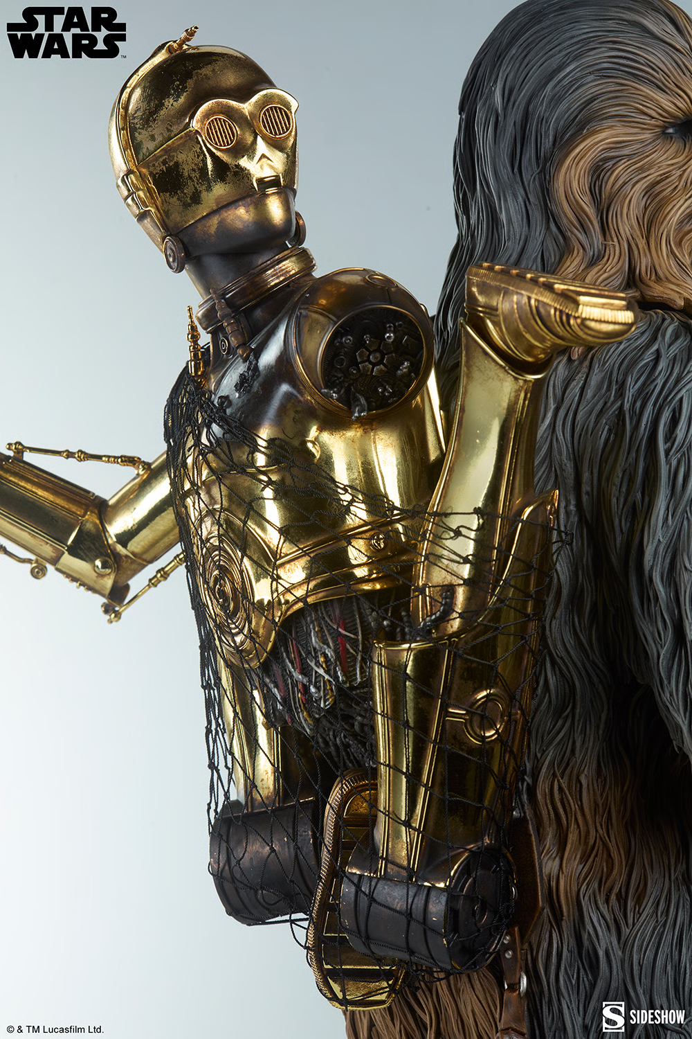 Star Wars Premium Format Chewbacca and C-3PO Statue Gallery Image 15