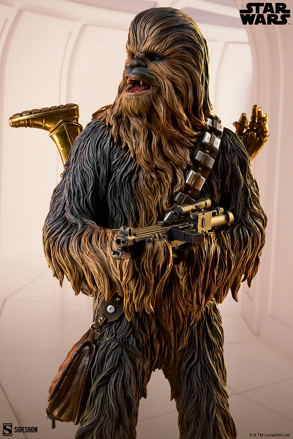 Star Wars Premium Format Chewbacca and C-3PO Statue Gallery Image 5