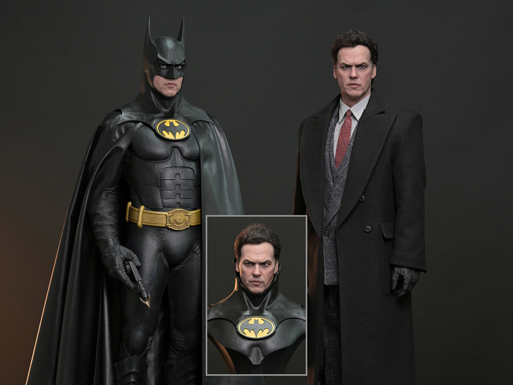 Batman Returns Hyperreal Batman (Dual Ver.) 1/3 Scale Limited Edition Statue and Bust Set Gallery Image 1