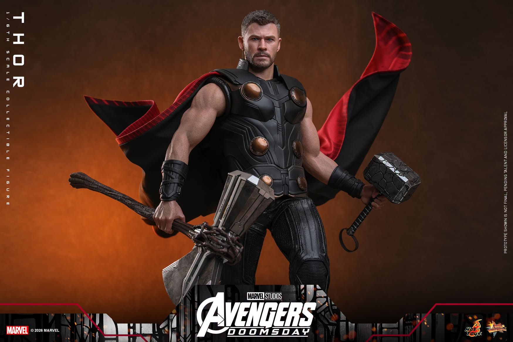 Avengers: Doomsday MMS918 Thor 1/6th Scale Collectible Figure Gallery Image 8
