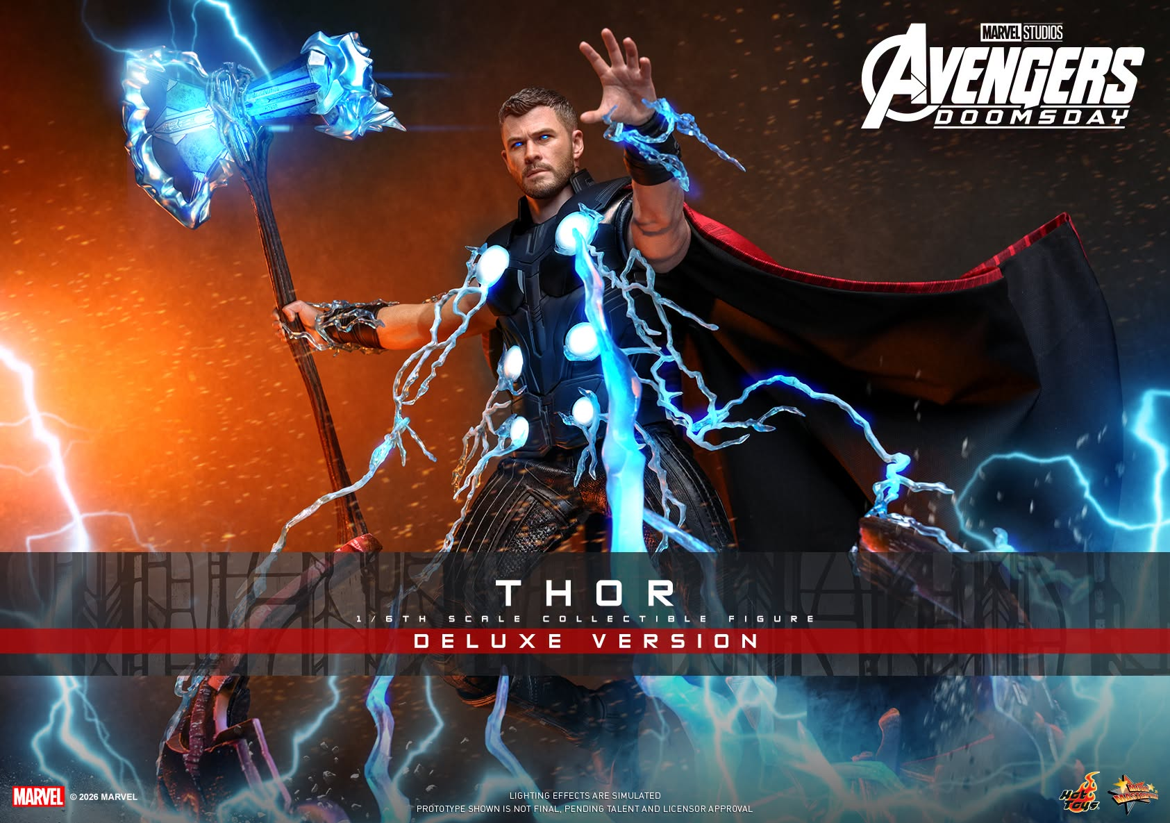 Avengers: Doomsday MMS919 Thor (Deluxe Ver.) 1/6th Scale Collectible Figure Gallery Image 3