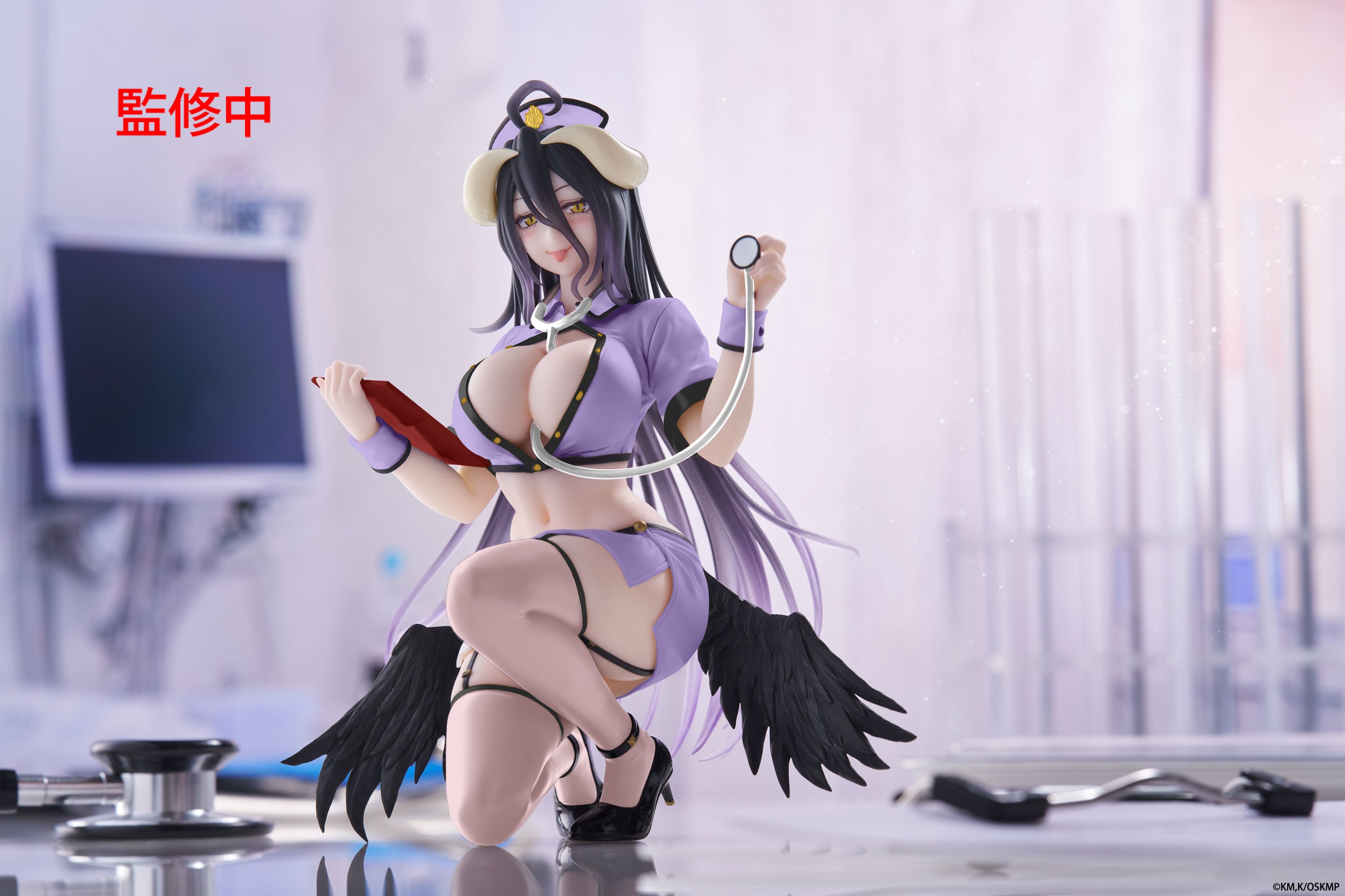Overlord Desktop Cute Albedo (Nurse Ver.) Figure (Renewal) Gallery Image 4