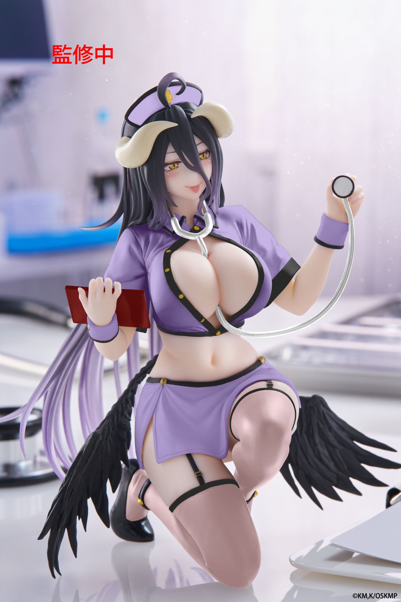 Overlord Desktop Cute Albedo (Nurse Ver.) Figure (Renewal) Gallery Image 5
