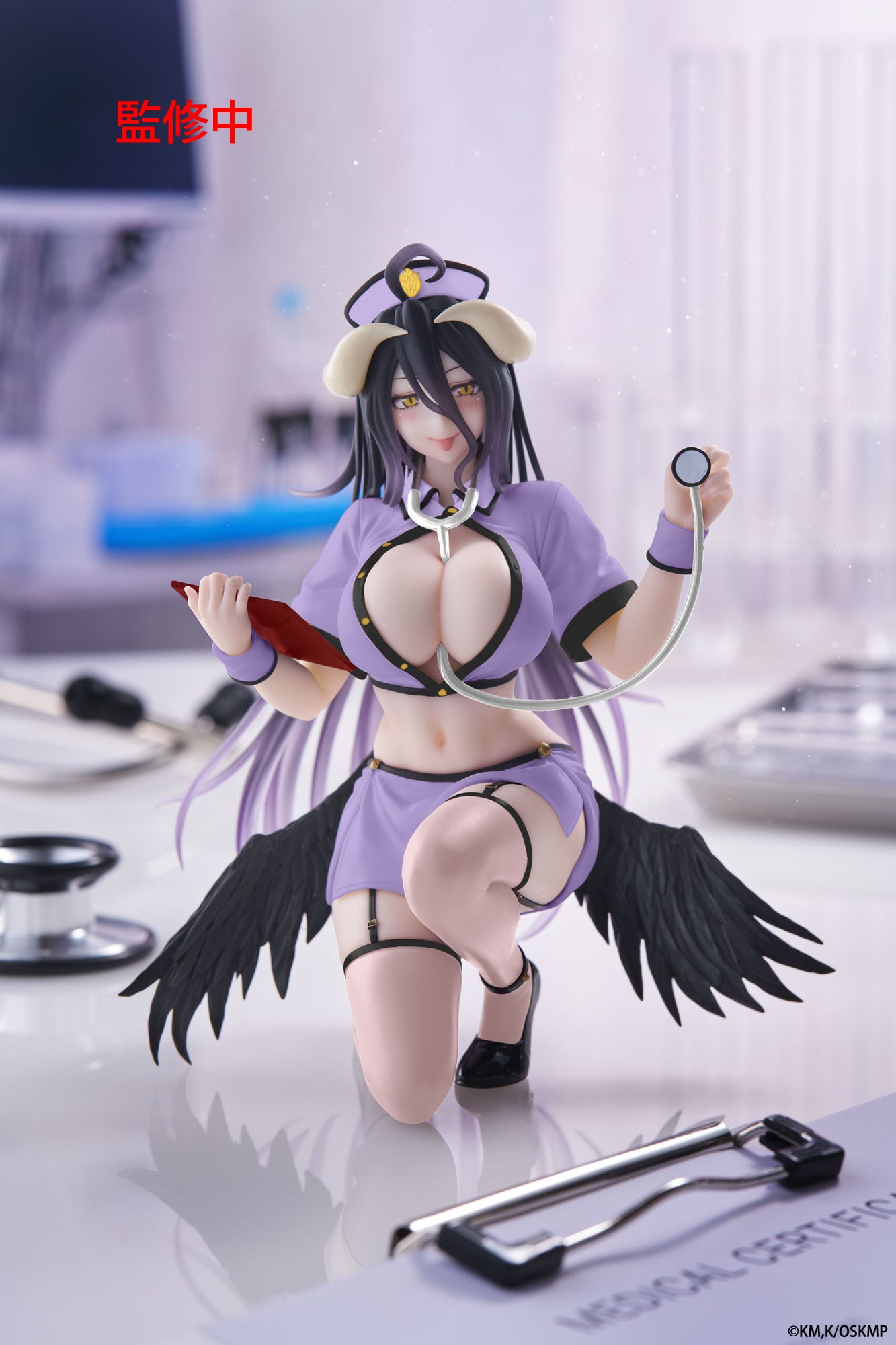 Overlord Desktop Cute Albedo (Nurse Ver.) Figure (Renewal) Gallery Image 3