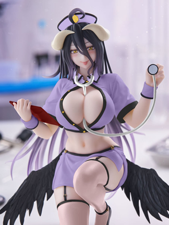 Image of Overlord Desktop Cute Albedo (Nurse Ver.) Figure (Renewal)
