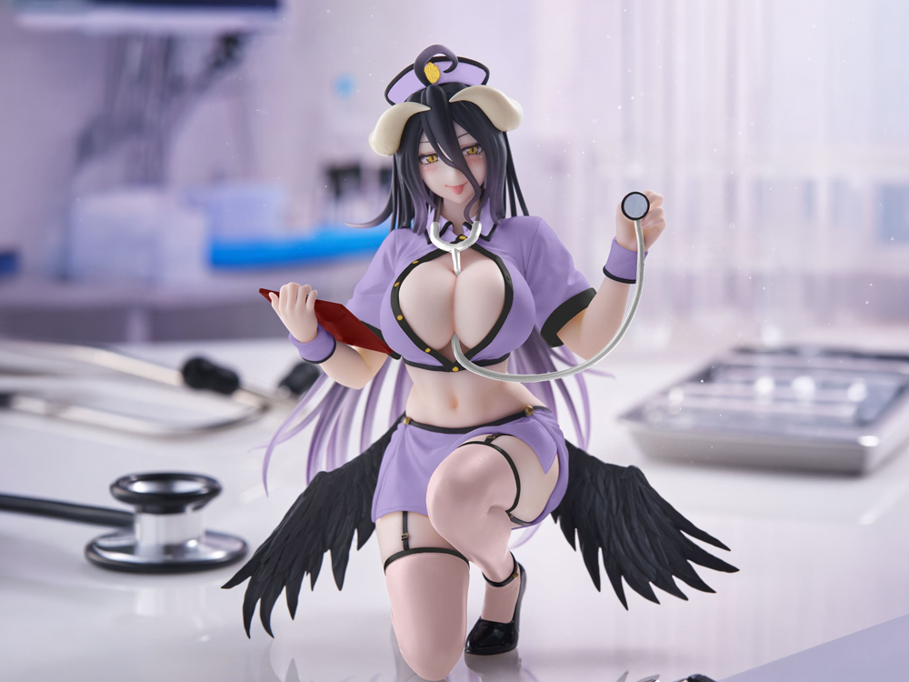Overlord Desktop Cute Albedo (Nurse Ver.) Figure (Renewal) Gallery Image 1