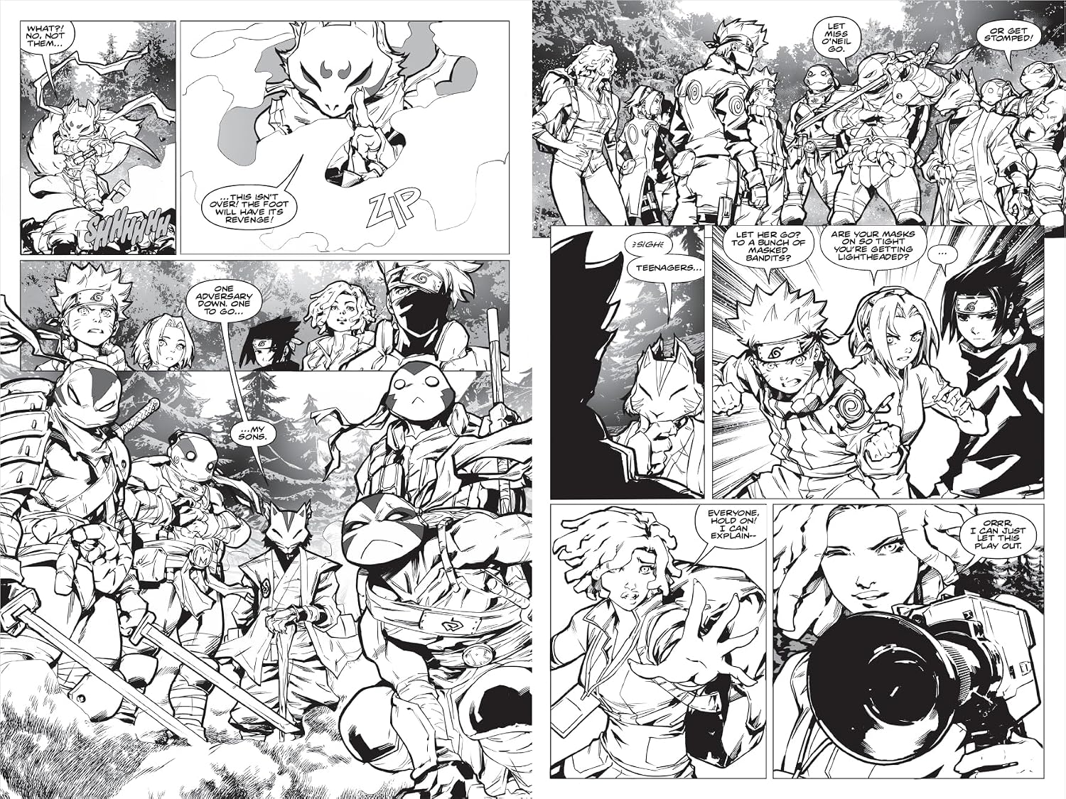 Naruto x Teenage Mutant Ninja Turtles Manga Edition