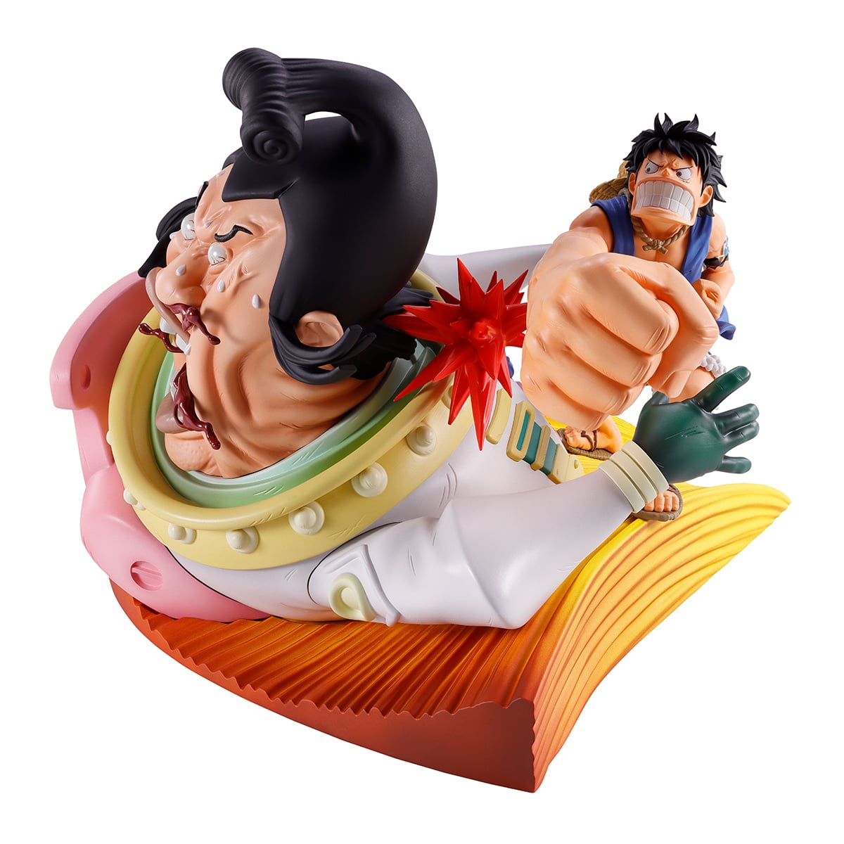 One Piece Revible Moment Ichibansho Monkey D. Luffy vs. St. Charlos (Impact Log) Figure Gallery Image 4