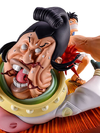 One Piece Revible Moment Ichibansho Monkey D. Luffy vs. St. Charlos (Impact Log) Figure Gallery Image 2