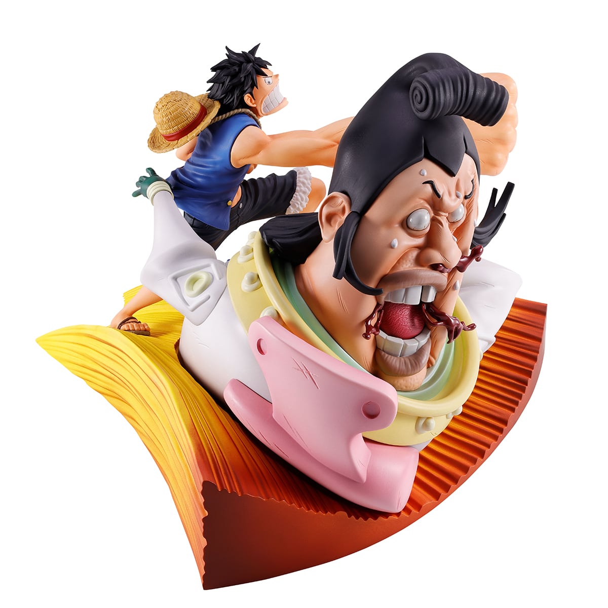 One Piece Revible Moment Ichibansho Monkey D. Luffy vs. St. Charlos (Impact Log) Figure Gallery Image 6