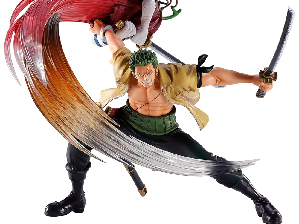 One Piece Revible Moment Ichibansho Roronoa Zoro & Usopp (Impact Log) Figure Gallery Image 1