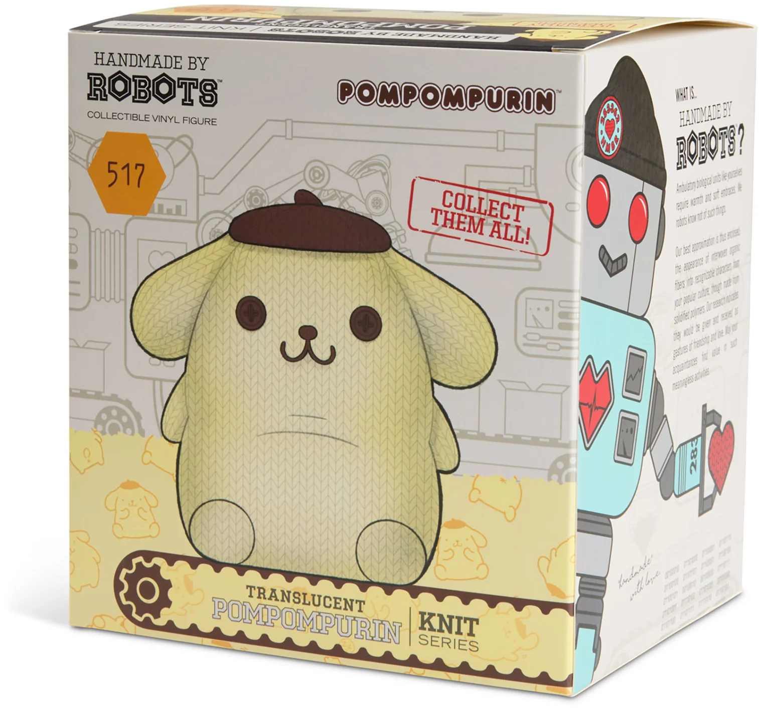 Hello Kitty and Friends Handmade by Robots #517 Pompompurin