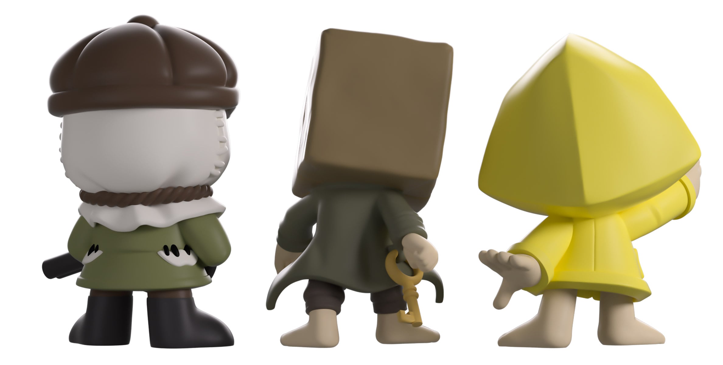 Little Nightmares II Minitooz Mono, Six & Hunter Mini Vinyl Figure Set