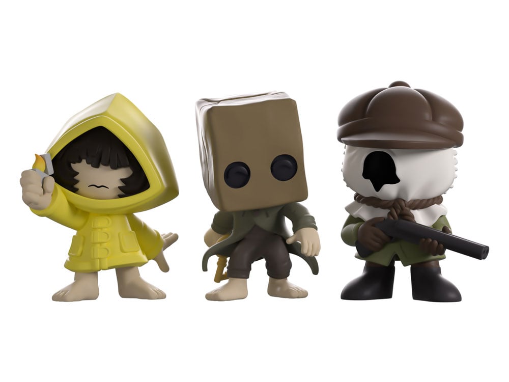 Little Nightmares II Minitooz Mono, Six & Hunter Mini Vinyl Figure Set