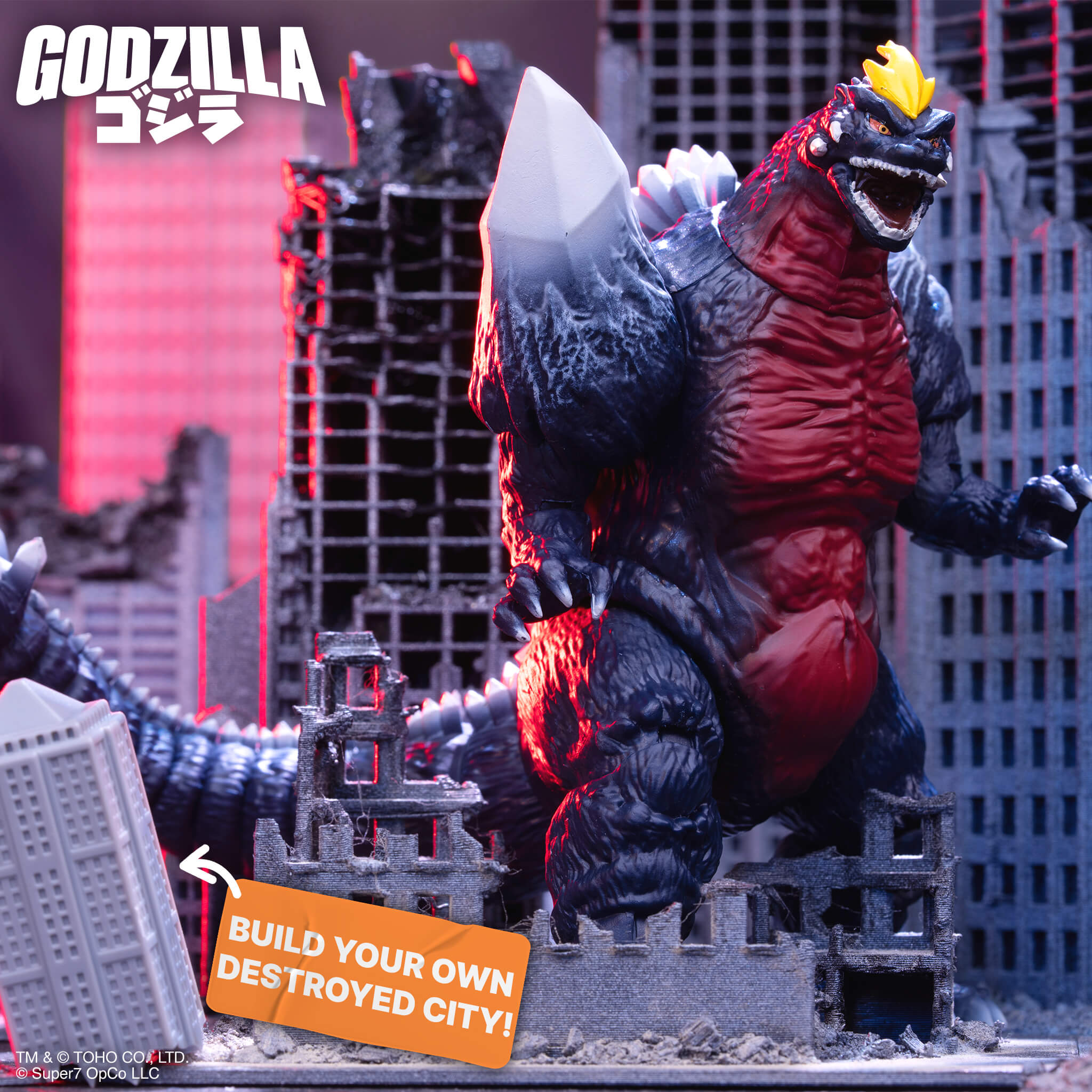 Toho Super Kaiju SpaceGodzilla (1994) Action Figure Gallery Image 3