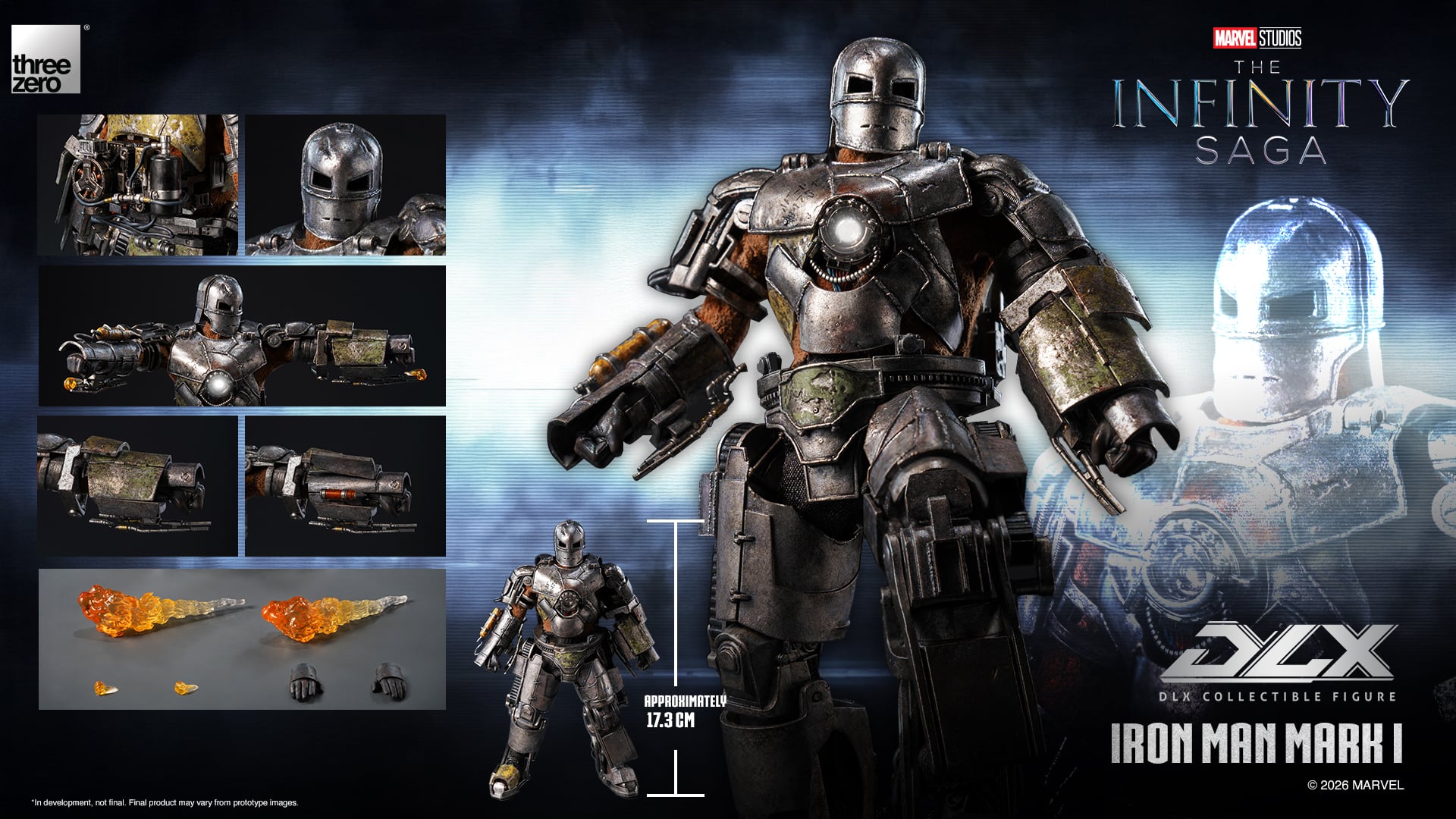 Marvel: The Infinity Saga DLX Iron Man Mark 1 1/12 Scale Action Figure Gallery Image 17