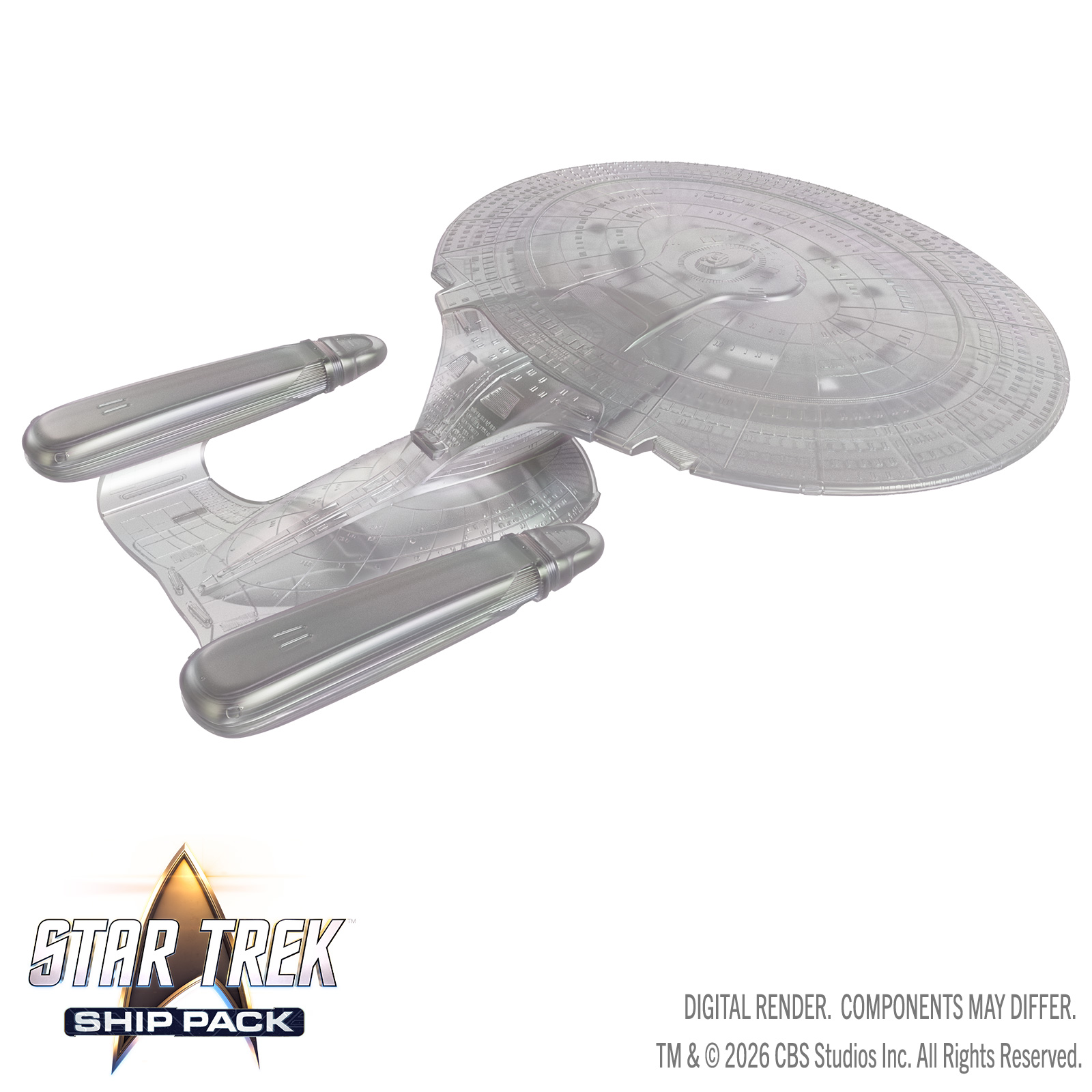 アーススタードリーム　コンプリートセット Star Trek U.S.S. Enterprise-D (60th Anniversary Edition) Ship Pack