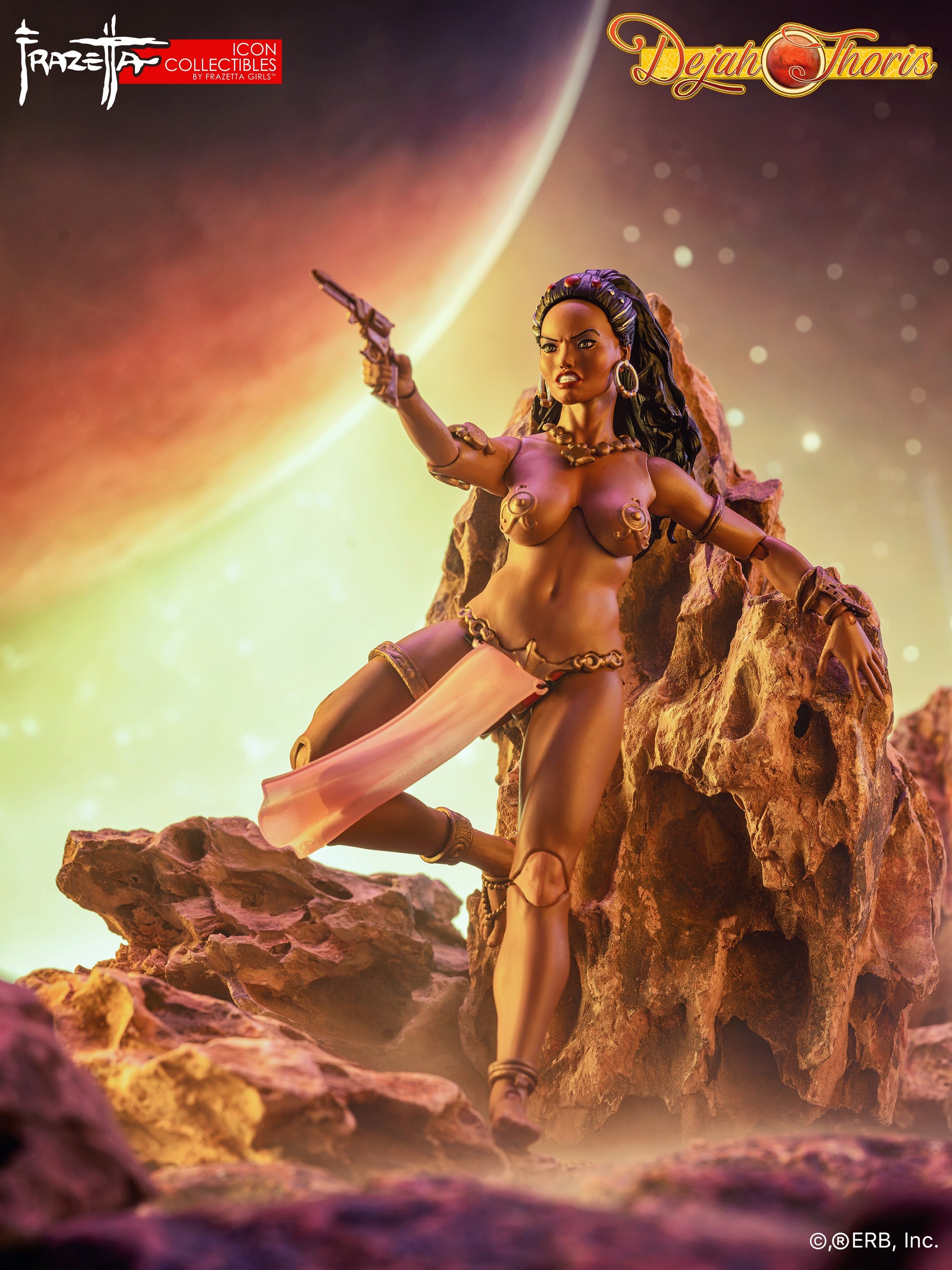 Frazetta Universe ICON Collectibles Dejah Thoris 1/12 Scale Action Figure Gallery Image 4