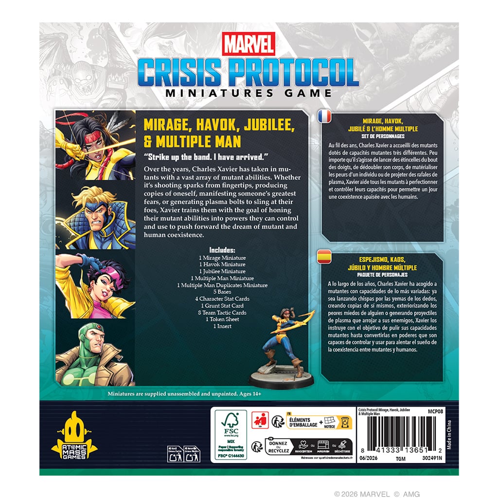 Marvel: Crisis Protocol Mirage, Havok, Jubilee & Multiple Man