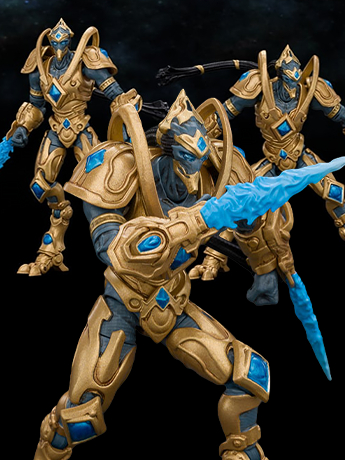 StarCraft Protoss Zealot 1/25 Scale Action Figure Set