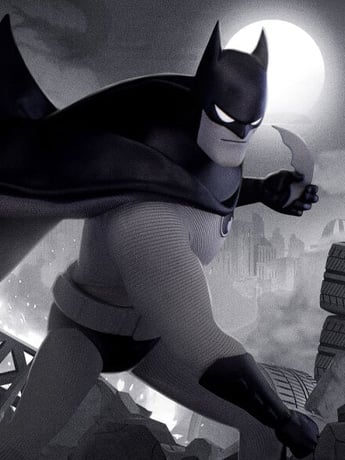 Batman: The Animated Series One:12 Collective Batman (Noir Edition) Exclusive Action Figure