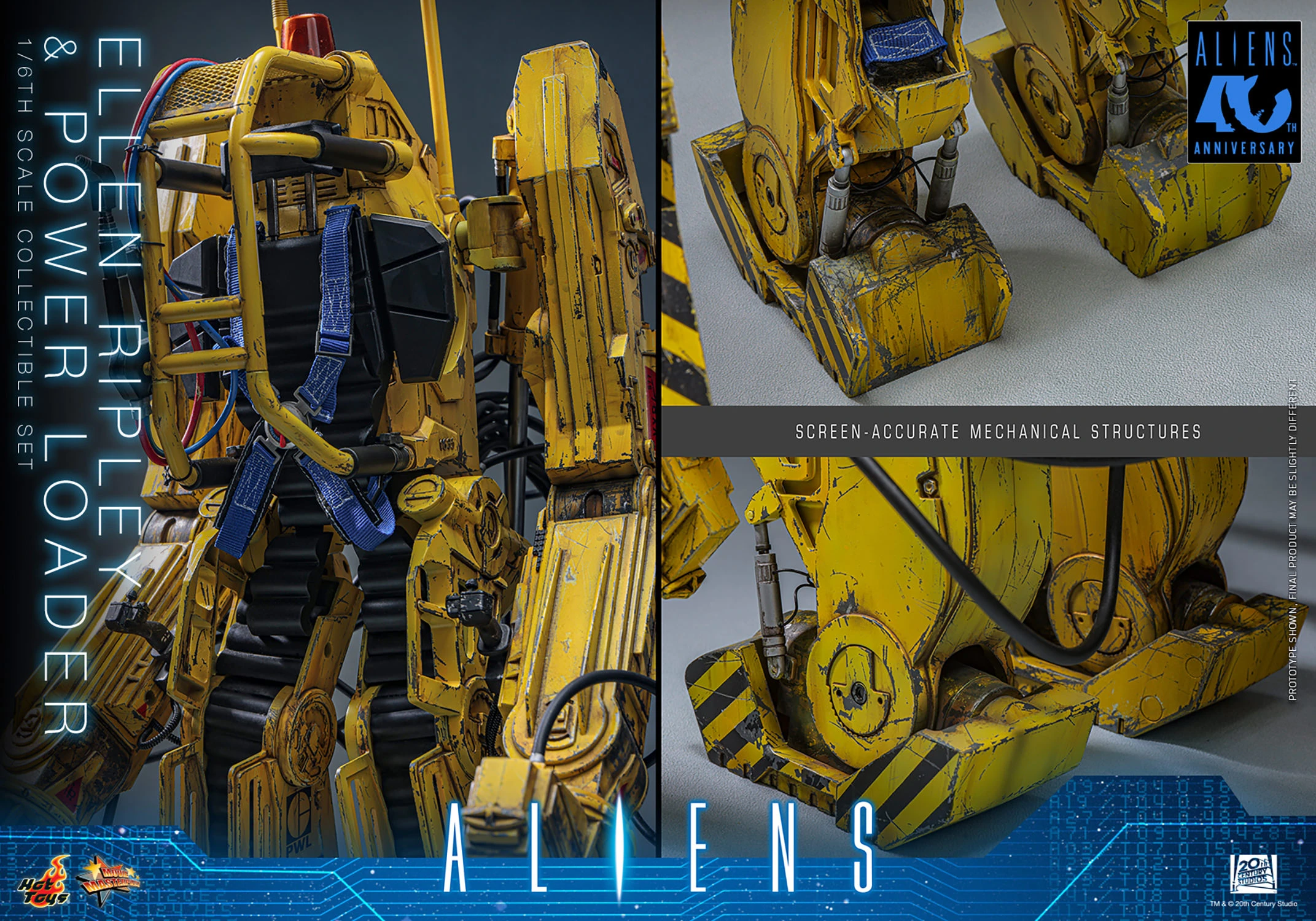 Aliens MMS923 Ellen Ripley & Power Loader 1/6th Scale Collectible Figure and Vehicle Accessory Gallery Image 19