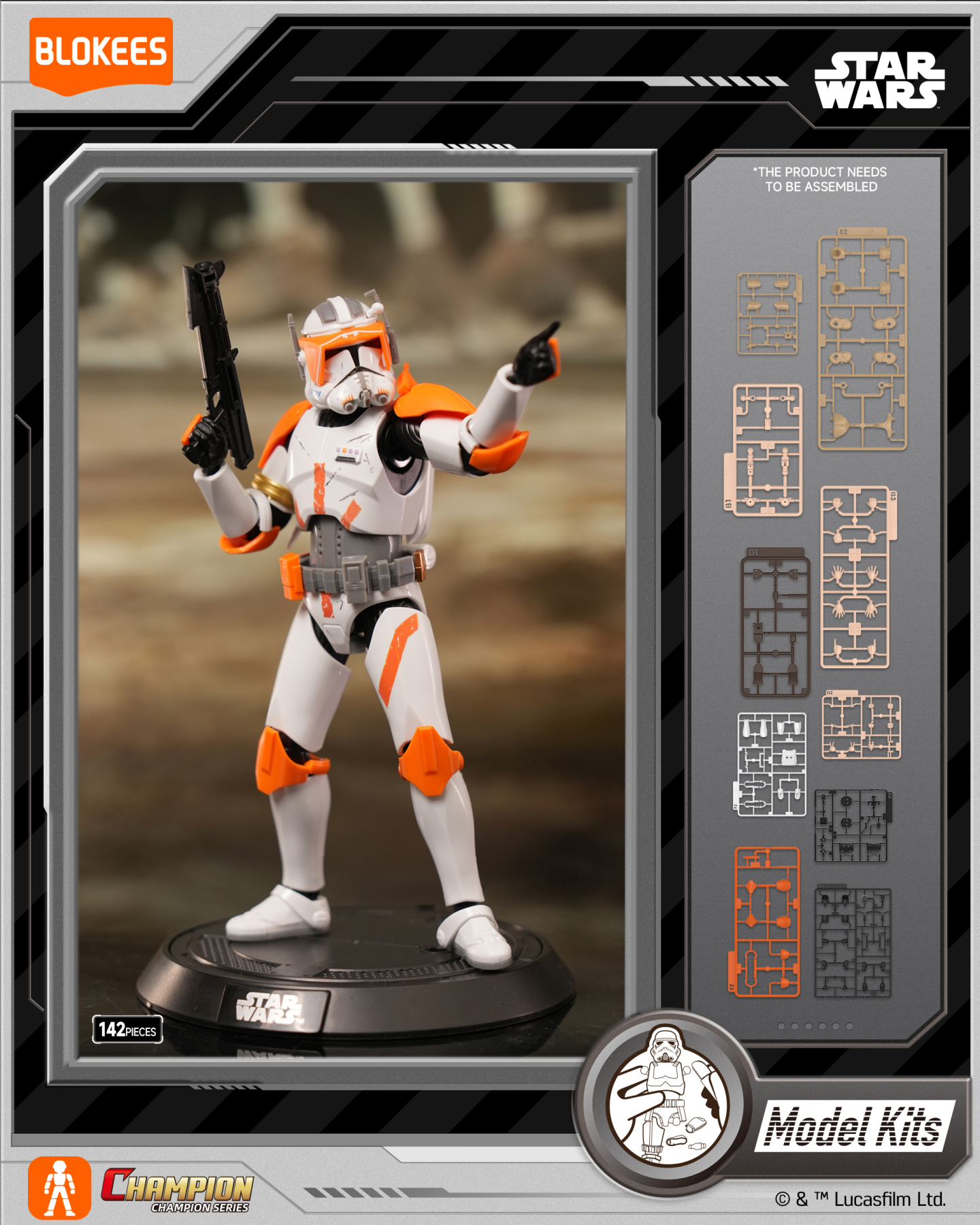 Star Wars: Attack of the Clones Champion Class CC10 Clone