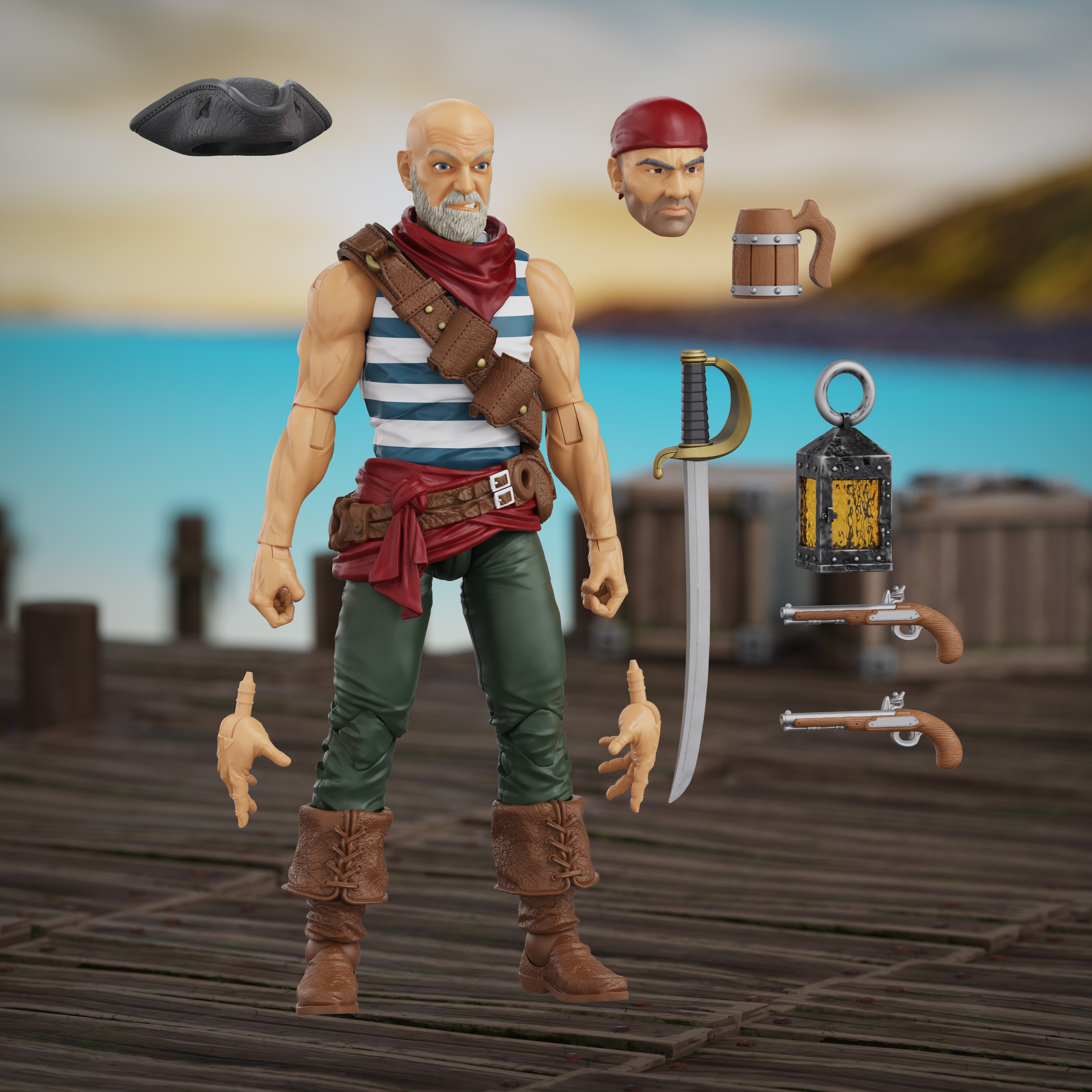 Hero H.A.C.K.S. Daniel Wright: Pirate Quartermaster 1/18 Scale