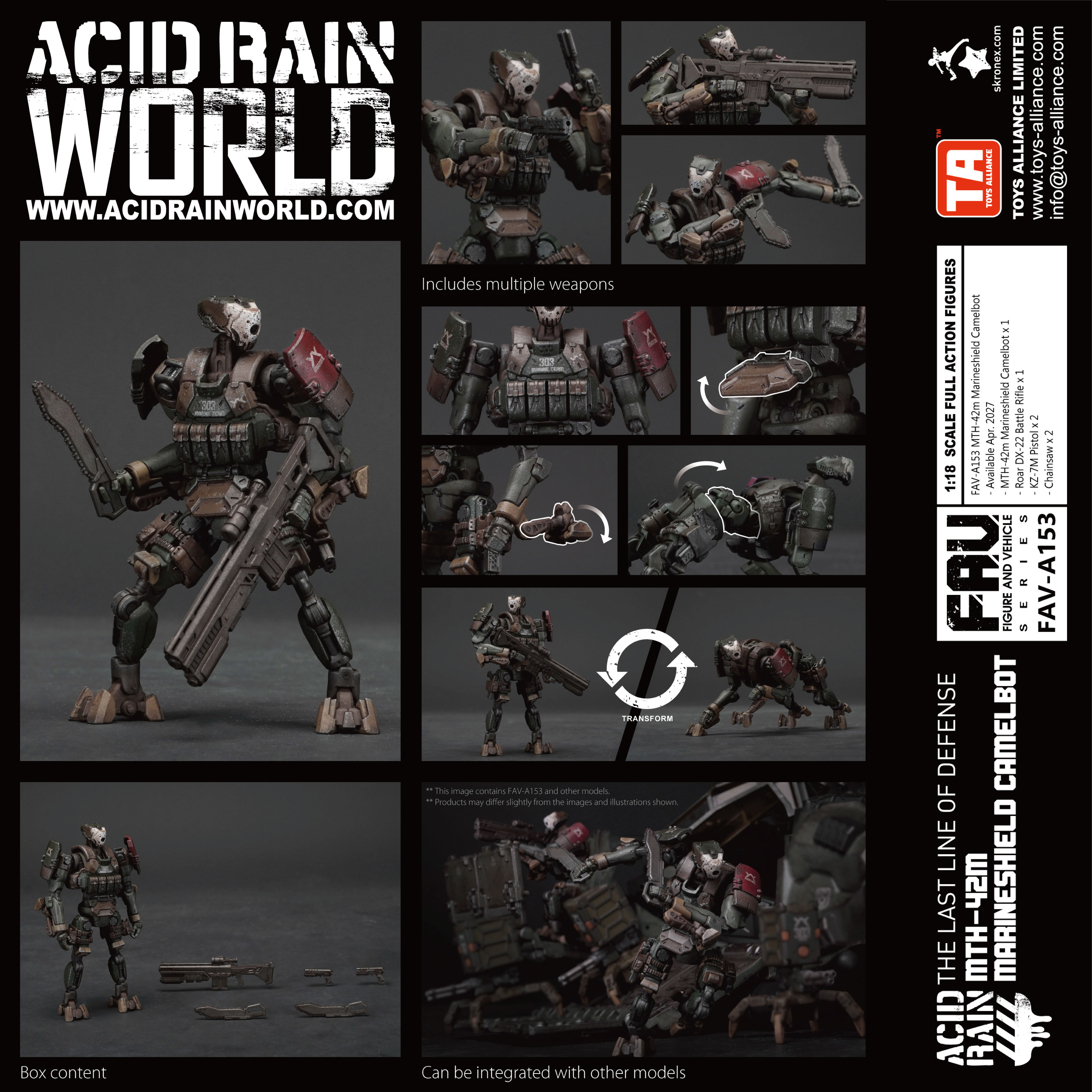 Acid Rain FAV-A153 MTH-42m Marineshield Camelbot 1/18 Scale Action