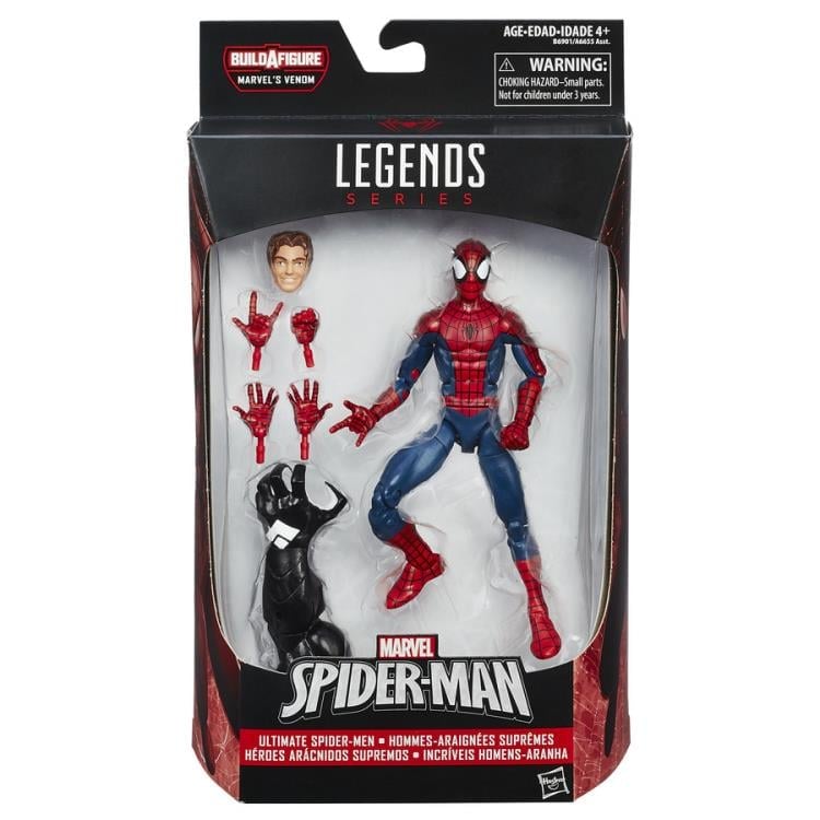 Spider-Man Marvel Legends Ultimate Spider-Man Peter Parker (Space Venom BAF) Gallery Image 4