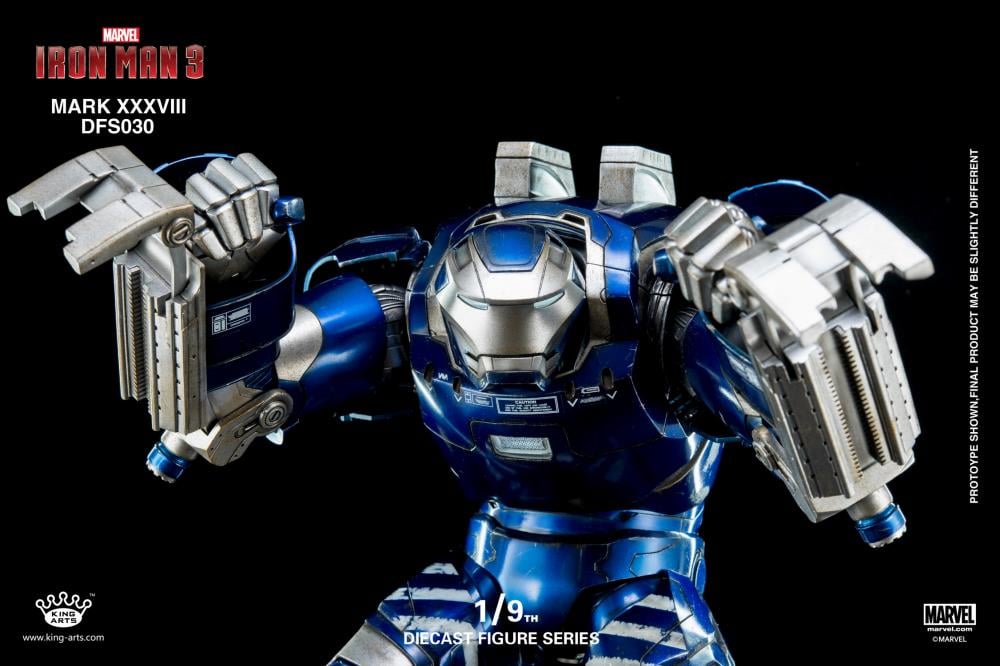 Iron Man 3: 1/9 Scale Iron Man Mark XXXVIII Igor Armor Figure Gallery Image 9