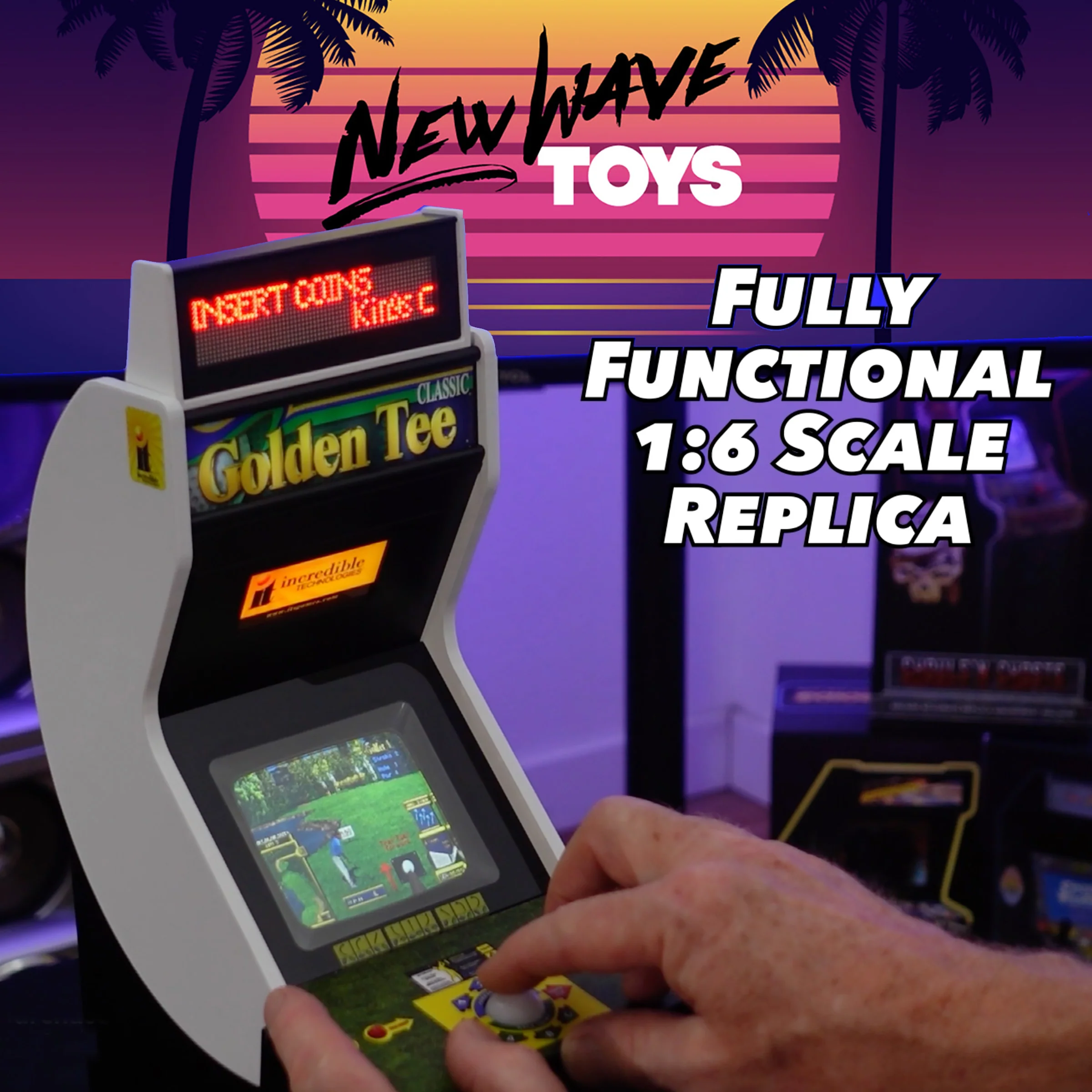 Golden Tee x Replicade 1/6 Scale Arcade Cabinet