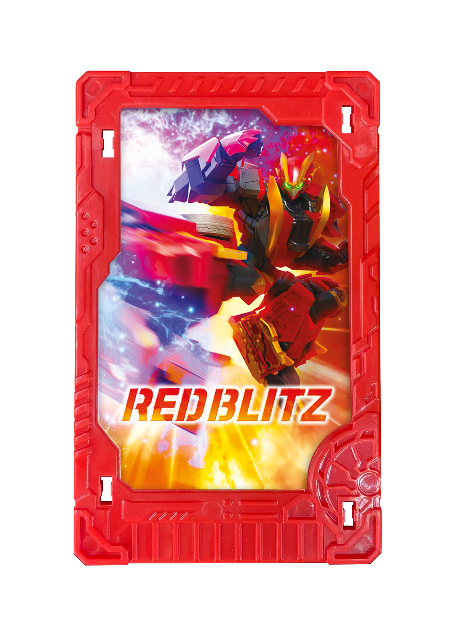 Metal Cardbot Red Blitz Action Figure