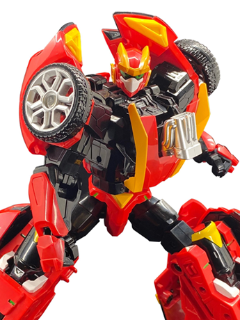 Metal Cardbot Red Blitz Action Figure