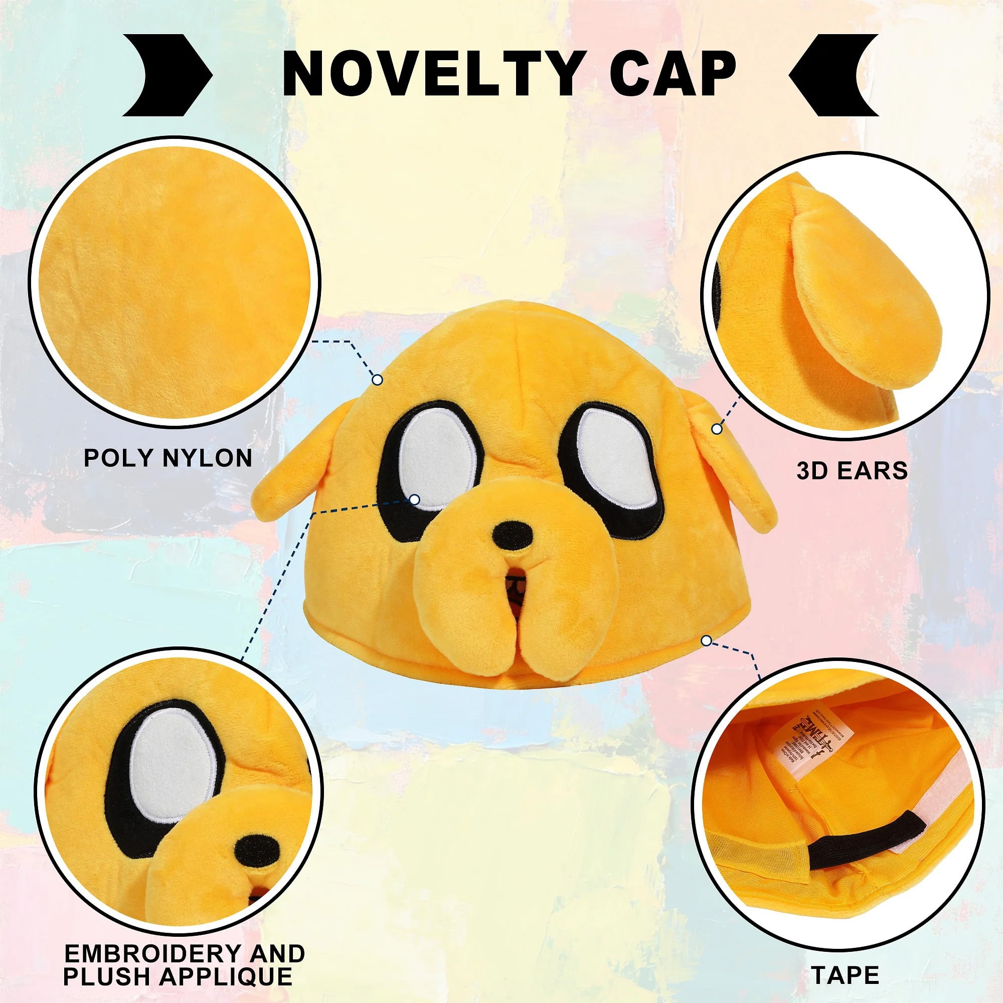 Adventure Time Jake 3D Novelty Hat